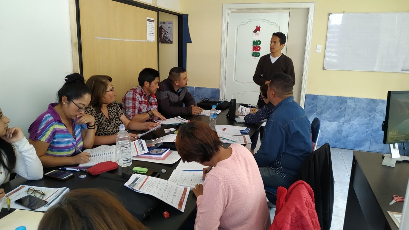 Estudiantes en clase